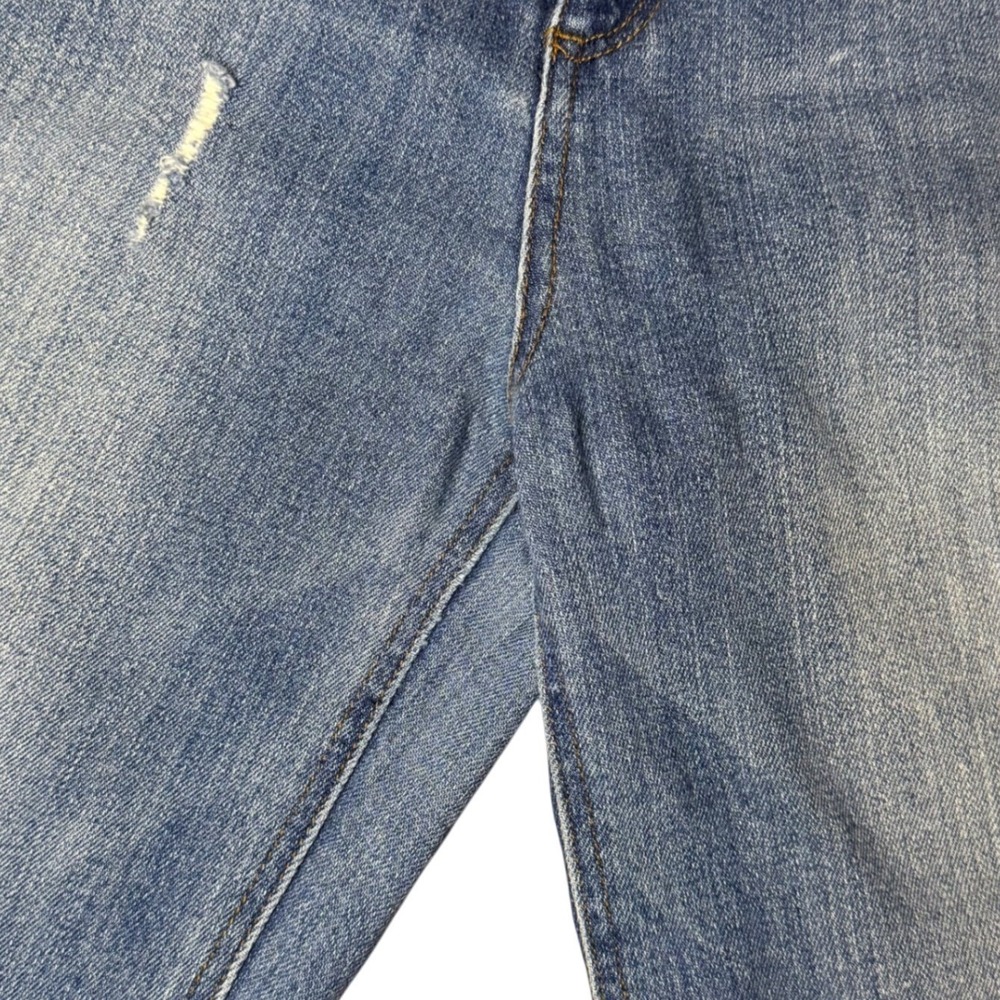 STS Blue‎ Alicia Mom Jeans Size 28 Distressed Raw Hem Denim Ankle Cropped - Picture 4 of 11